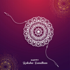 Happy raksha bandhan festival greeting card  beautiful background