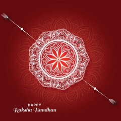 Happy raksha bandhan indian hindu festival greeting card background