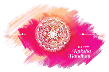 Happy raksha bandhan indian hindu festival greeting card background