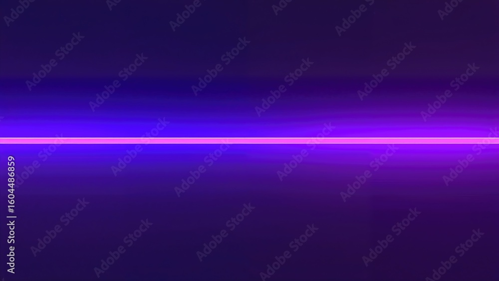 Poster violet to pink gradient lighting featuring light lines and neon elements on a minimal stage