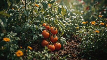 Healthy living through natural tomato cultivation