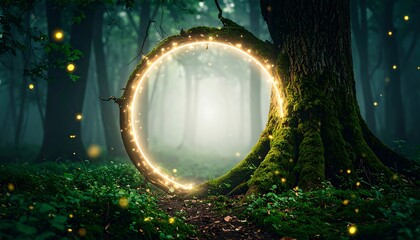 Enchanting forest circle