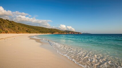 Ostriconi's bright sandy coastline