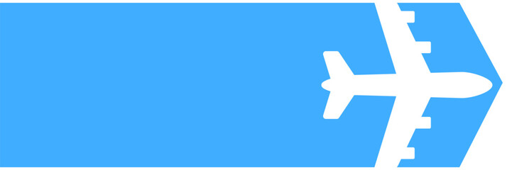 Obraz premium Flight banner. Airplane flight banner