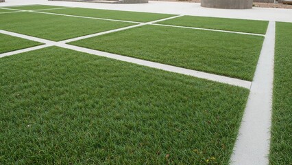 Innovative skate park layout with round wall formations, skill-level inclusive lanes, and transition elements built for athletes in wheeled sports. Close-up imagery.