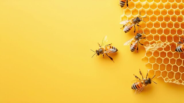 A mobile phone case design with honeycomb and bees