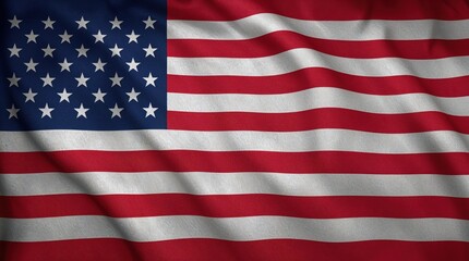 Fototapeta premium Waving American Flag United States of America National Symbol Patriotic Background