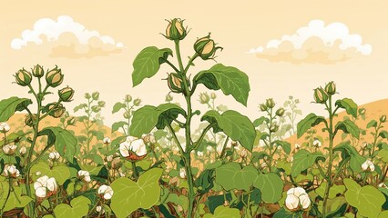 Initial Growth Stage of Cotton Plants Accelerates