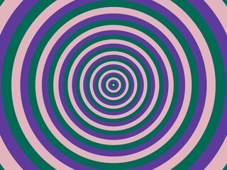 Abstract concentric circles in purple, pink, and teal, creating a hypnotic and visually captivating pattern.