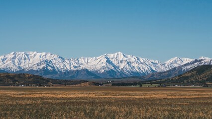 Broad Vista Icy Mountain Ranges