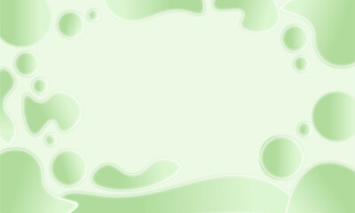 Abstract Green Fluid Design: A refreshing composition of soft, flowing green shapes on a clean, airy background, evoking a sense of calm, tranquility, and the natural world.