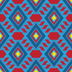 vintage embroidery ikat ethnic batik boho aztec tribal ancient pattern seamless background for fashion fabric and textile,2d illustration