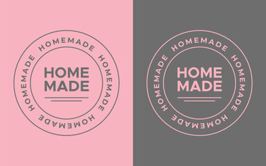 Homemade Product Label Vector Design Set