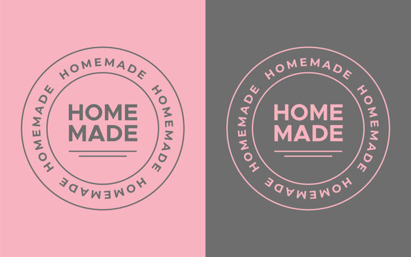Homemade Product Label Vector Design Set