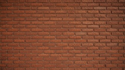 Obraz premium Surface pattern of a towering wall built from numerous red bricks