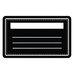 Tattoo artist element isolated appointment card on white background