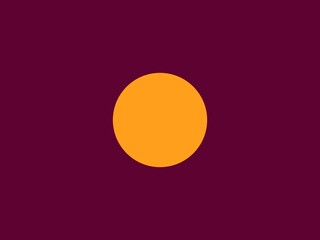 Bold abstract image with a vibrant orange circle against a deep maroon background, perfect for modern and minimalist designs.