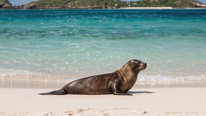 Fototapeta premium Photo Featuring a Large Aquatic Mammal