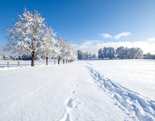 Fototapeta premium Winter wonderland landscape