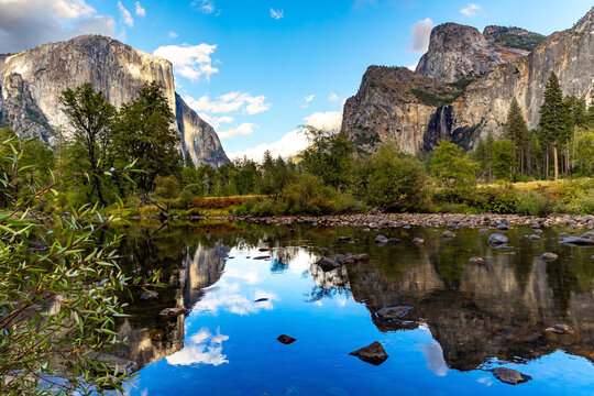 The Three Sisters and El Capitan.