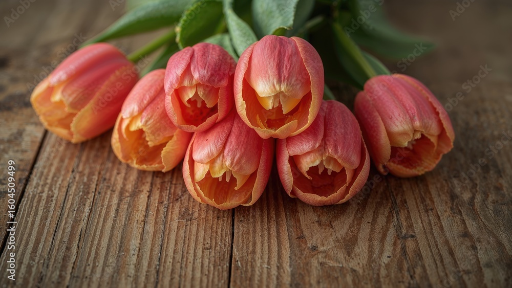 Canvas Prints tulip design for march background