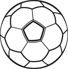 Fototapeta premium football line art silhouette icon 