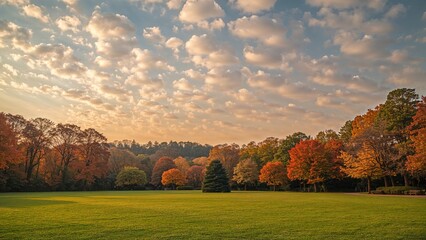 Autumn scenery of the park