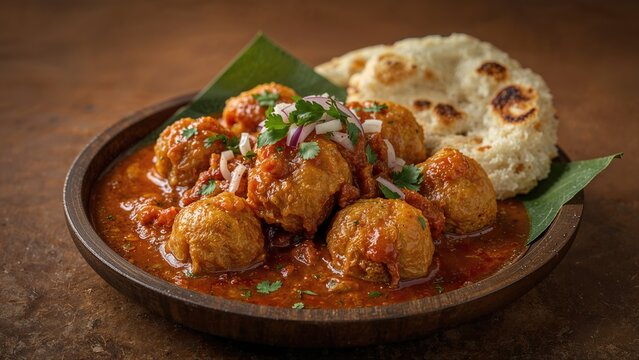 Deep-fried potato dumplings paired with a spicy sauce, iconic street food