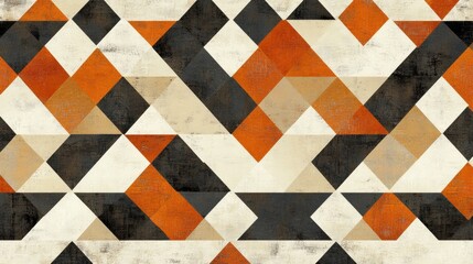 Colorful geometric patterns create an abstract art design for home decor