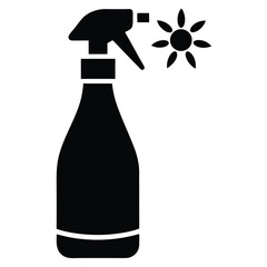 Tattoo artist element isolated disinfectant spray on white background