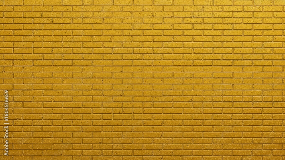 Poster background texture composed of vertically stacked modern yellow bricks