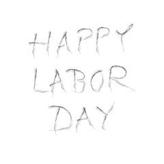 Subtle Labor Day Message in Light Font