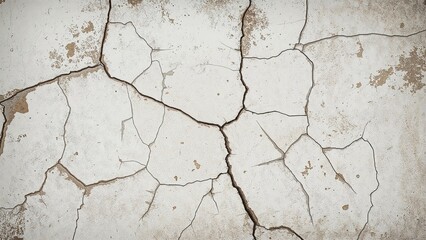 Obraz premium Wall with cracks and holes