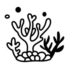 Obraz premium A sketchy style icon representing thistle plant 