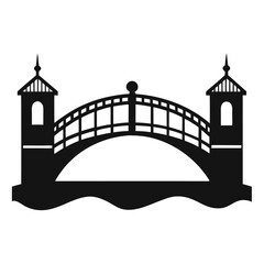 Obraz premium Clean River Crossing Silhouette