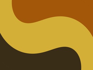 Abstract background with flowing, wavy shapes in shades of brown and gold, perfect for modern and minimalist designs.