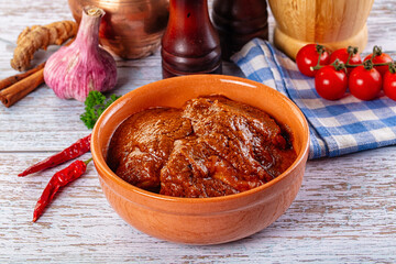 Indian chicken thights tikka massala