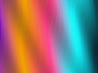 Abstract background with flowing purple, orange, pink, and turquoise wavy lines, perfect for vibrant and dynamic designs.