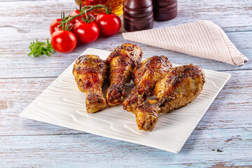 Baked chicken drumsticks with spices