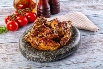 Baked chicken wings with spices