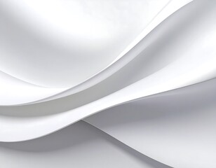 Abstract white flowing curves