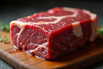 raw meat on a cutting board