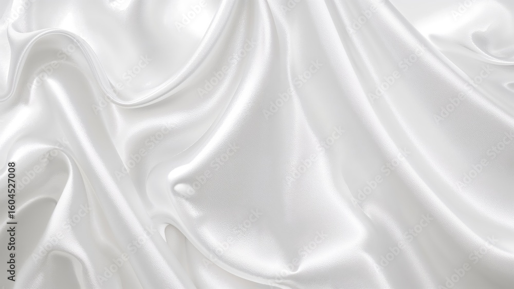 Poster white fabric with gentle and smooth texture as a backdrop