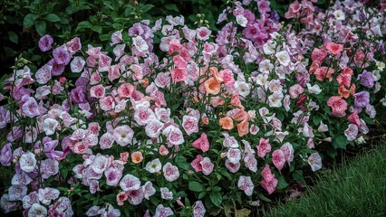 Fototapeta premium Lovely blossoms in a fragrant pea garden