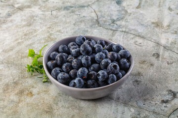 Sweet juicy ripe blueberry heap