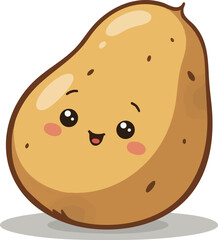 Fototapeta premium A colorful cartoon food illustration featuring a funny banana, a sweet apple, and a yellow cheese vector art design