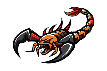 Fierce Scorpion Esports Logo for T-shirt Design - Deadly Vector Mascot