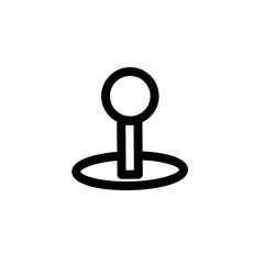 joystick icon illustration. analog icon. joystick icon white background