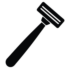 Tattoo artist element isolated razor on white background