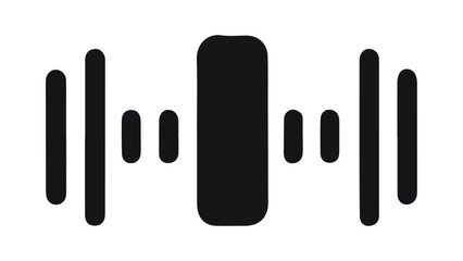 black and white sound icon, black and white speaker icon